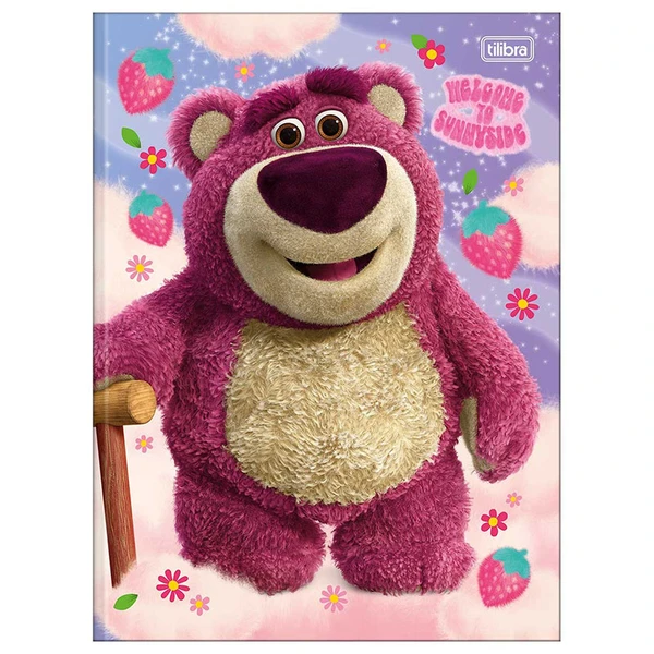 Caderno brochura 1/4 Lotso Toy Story Disney Tilibra 80 folhas 14x20