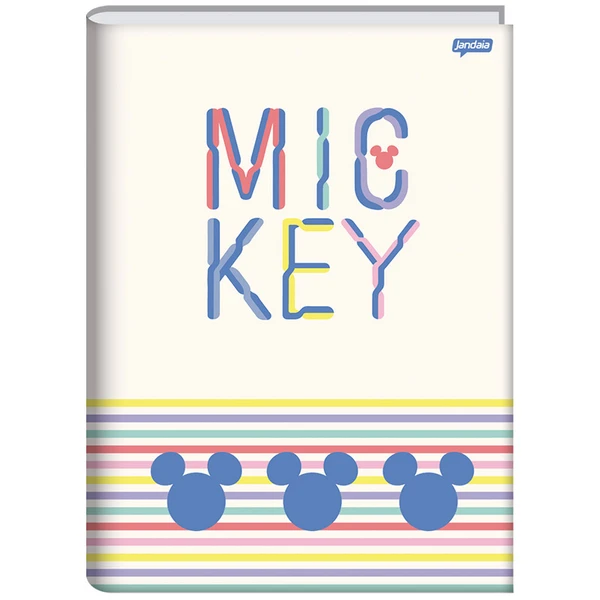 Caderno brochura 1/4 Mickey Mouse Disney Jandaia 80 folhas
