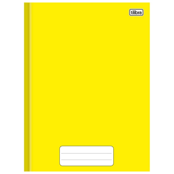 Caderno brochura 1/4 Pepper Tilibra 80 folhas - amarelo