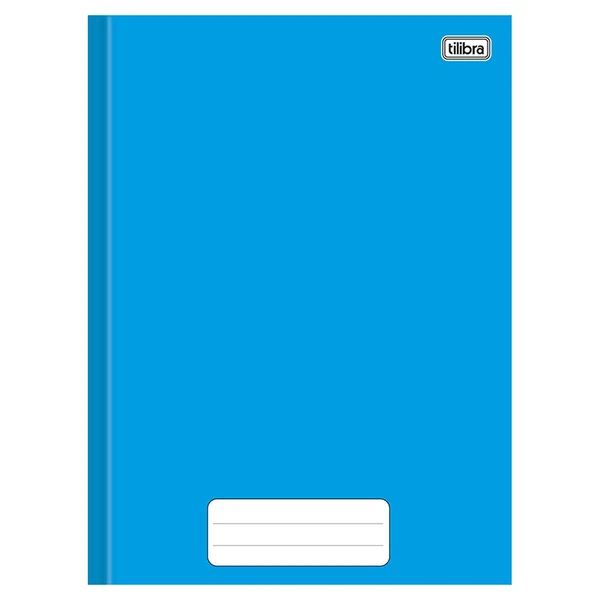 Caderno brochura 1/4 Pepper Tilibra 80 folhas - azul