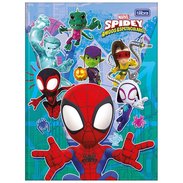 Caderno brochura universitário Homem-Aranha Marvel Tilibra 80 folhas 20x27,5