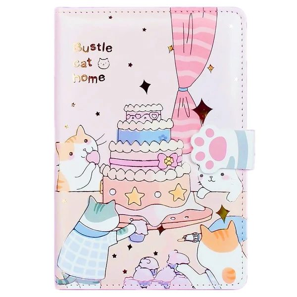 Caderno com capa acolchoada Gatos 12,8x18,6
