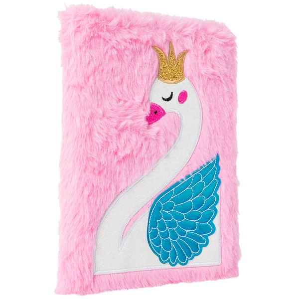 Caderno de pelúcia Cisne 21x15