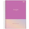 Caderno espiral universitário Bright Jandaia 10 matérias 160 folhas