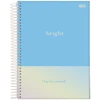 Caderno espiral universitário Bright Jandaia 10 matérias 160 folhas