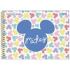 Caderno espiral universitário Cartografia e Desenho Mickey Mouse Disney Jandaia 80 folhas