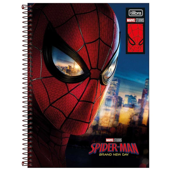 Caderno espiral universitário Homem-Aranha Spider-Man Tilibra 10 matérias 160 folhas - capas sortidas