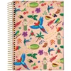 Caderno espiral universitário Passaporte Brasil Jandaia 160 folhas