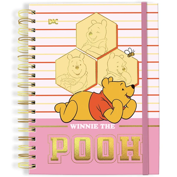 Caderno inteligente espiral Smart Colegial Ursinho Pooh DAC 80 folhas 17,7x24