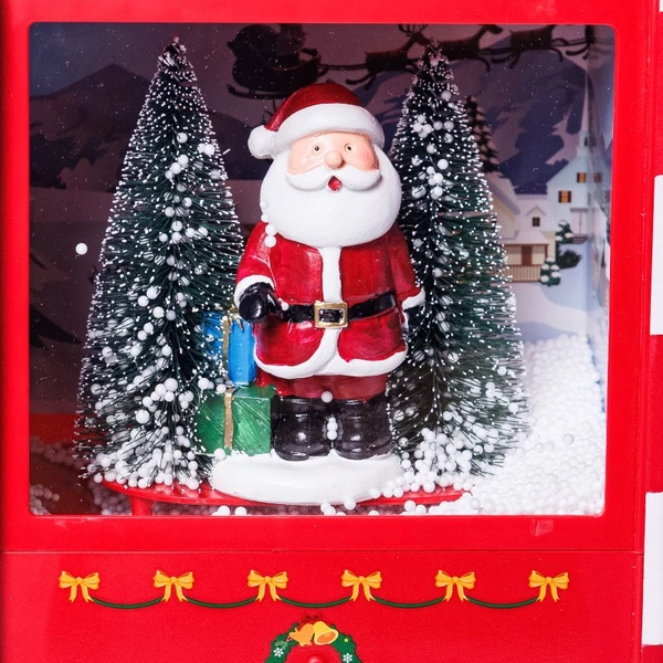 Caixa de Correios natalina com cenário mágico que simula neve Letters For Santa 32x21x12,5