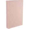 Caixa livro decorativa de MDF com revestimento em PU rose 31,5x23x4,5