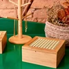 Caixa organizadora de bambu Treliça Wolff 17x16x7,5