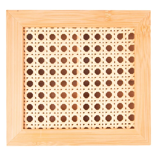 Caixa organizadora de bambu Treliça Wolff 17x16x7,5