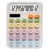 Calculadora eletrônica de mesa à pilha ou energia solar Candy Color