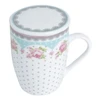 Caneca com tampa e filtro infusor de chá Amélia Lyor