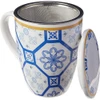 Caneca com tampa e filtro infusor de chá Braga Lyor 310 ml