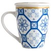 Caneca com tampa e filtro infusor de chá Braga Lyor 310 ml
