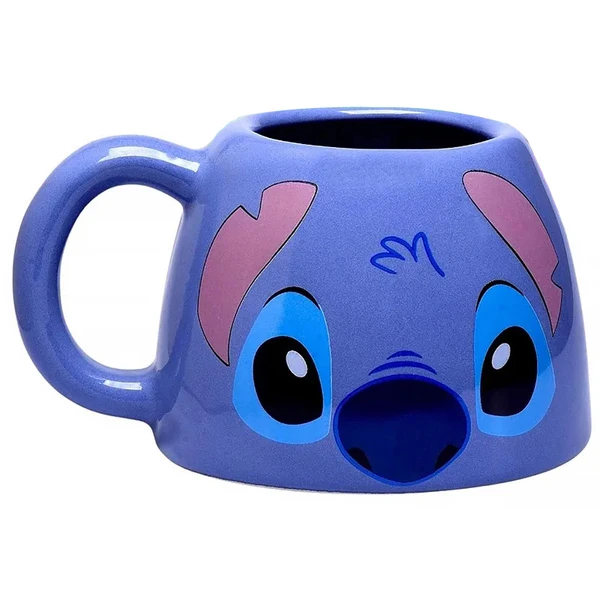 Caneca de cerâmica Stitch Disney Zona Criativa 450 ml