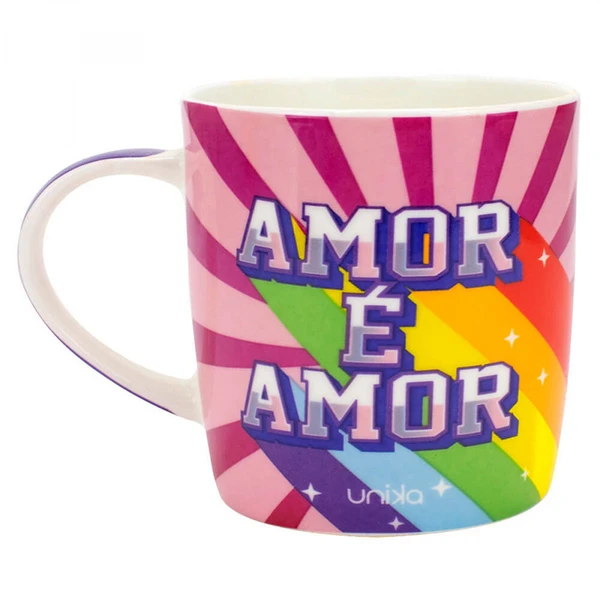 Caneca de cerâmica presenteável Amor é Amor 390 ml