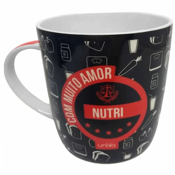 Caneca de cerâmica presenteável Nutrição 390 ml