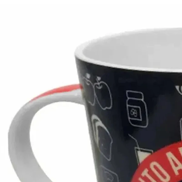 Caneca de cerâmica presenteável Nutrição 390 ml