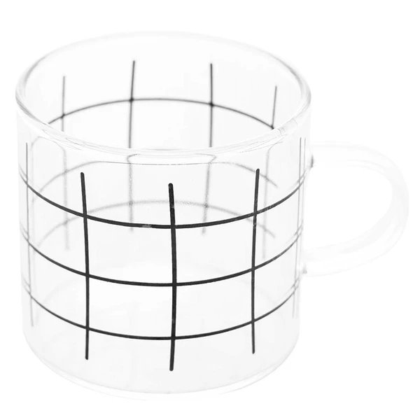 Caneca de vidro Stripes Lyor 125 ml