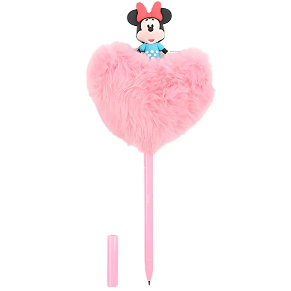 Caneta Coração Plush Minnie em pelúcia Disney Molin 0,7 mm