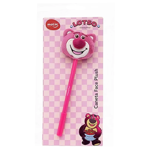 Caneta Gel Molin Face Plush Lotso Ponta 0,7mm