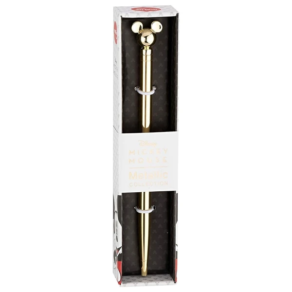 Caneta metálica premium Mickey Mouse dourada Molin