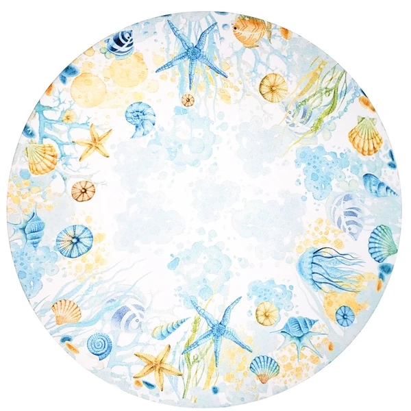 Capa para sousplat Fundo do Mar 35 cm
