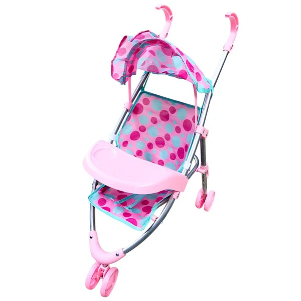 Carrinho de boneca com bancada para papinha Passeio Divertido 23x40x53