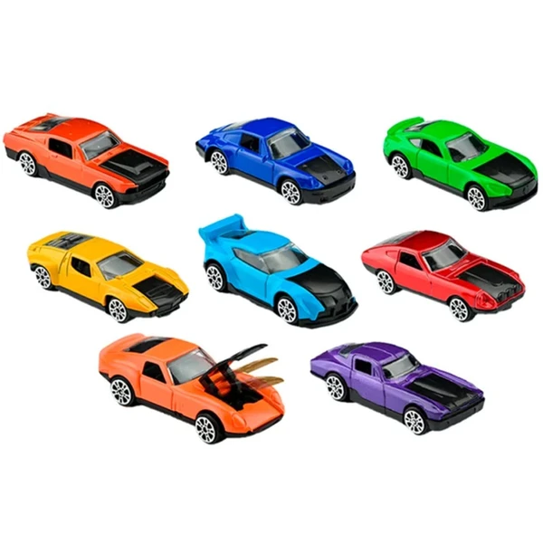 Carrinho de corrida em metal à fricção