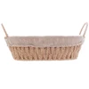 Cesta oval de papel trançado com forro de tecido Wolff 30,5x21x12