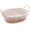 Cesta oval de papel trançado com forro de tecido Wolff 30,5x21x12