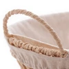 Cesta oval de papel trançado com forro de tecido Wolff 30,5x21x12