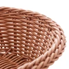 Cesta oval de plástico trançado Rattan Lyor 24x17x7