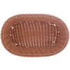 Cesta oval de plástico trançado Rattan Lyor 24x17x7