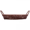Cesta oval de plástico trançado com alça Rattan Lyor 22,5x15x7,5