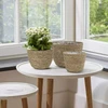 Cesto decorativo em vime para cobrir vasos 3 peças