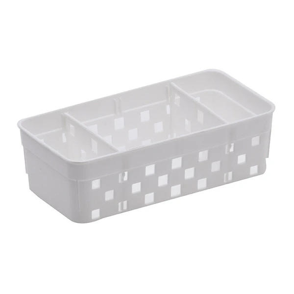 Cesto organizador com 2 divisórias Quadratta 16x8x5