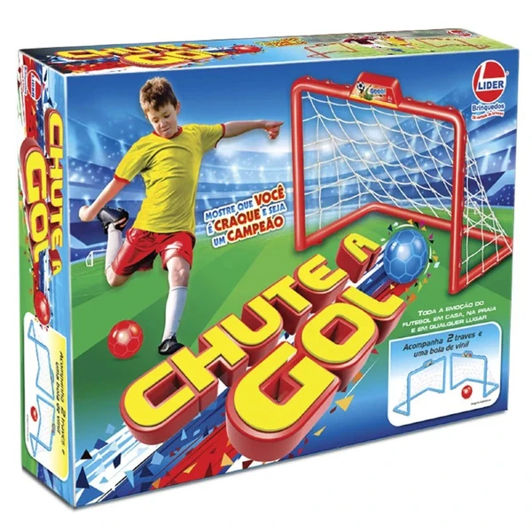 Chute a Gol com 2 traves e 1 bola de futebol nº 5