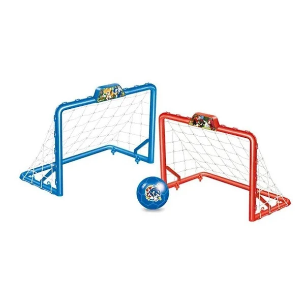 Chute a gol com traves e bola de futebol nº 5 Sonic