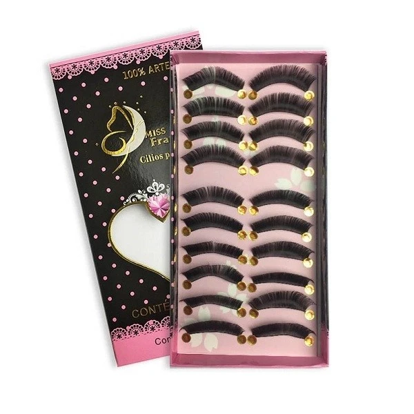 Cílios postiços Miss Frandy 10 pares - K26