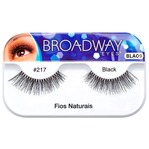 Cílios postiços com fios naturais Broadway Eyes Kiss NY - BLA09BR