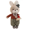 Coelho de pelúcia com roupa premium 35 cm