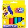 Cola colorida Acrilex 23 g 6 unidades