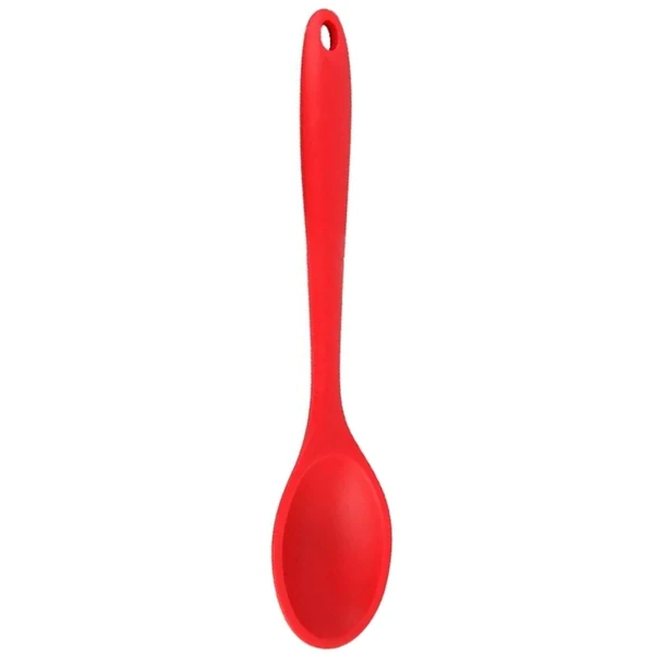 Colher de servir em silicone culinário vermelho 27,5 cm