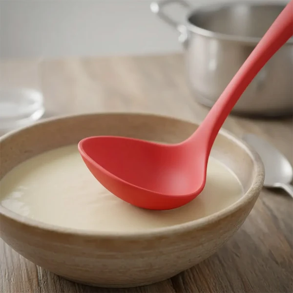 Colher de silicone culinário vermelho 29,5 cm
