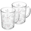 Conjunto 2 canecas de vidro Vetra Lyor 220 ml