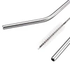 Conjunto 2 canudos de inox com escova para limpeza